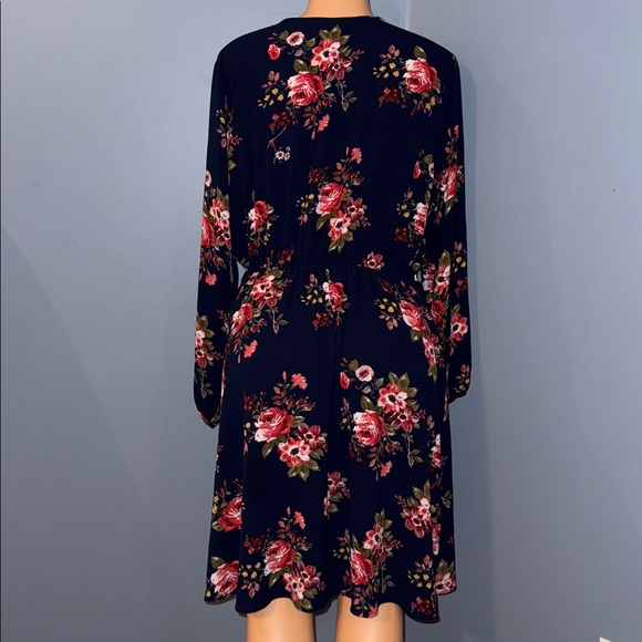Navy blue floral dress - Picture 5 of 6